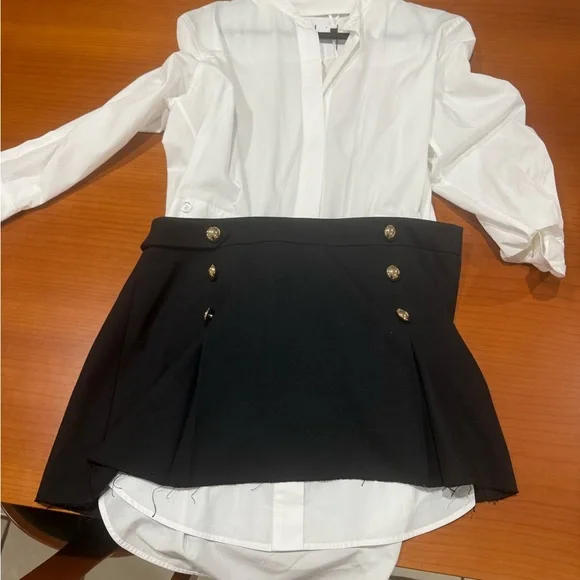 SIMKHAI Warren mini shirtdress sz 10 - Picture 4 of 5